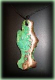 CARVED CHRYSOCOPPER PENDANT TEAR( 25gr/5.4cm)