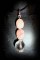 PINK OPALE+QUARTZ FACETED PENDANT(10gr/3.3cm)