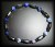 MAGNETIQUE SODALITE+TOURMALINE BRACELET( 15gr/elastic)