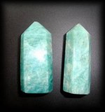 AMAZONITE POINTS X2( 35gr/4.8cm)