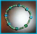 CHRYSOCOLLE BRACELET(15gr/elastic)