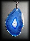 BLUE AGATE PENDANT( 18gr/6cm)