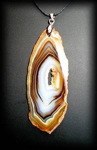 ORANGE AGATE PENDANT 2(18gr/7cm)