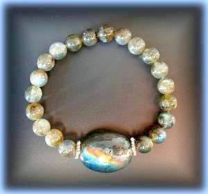 LABRADORITE BRACELET ( 30gr/élastique )