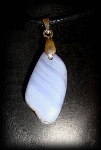 BLUE LACE AGATE PENDANT ( 5gr/2.5cm)