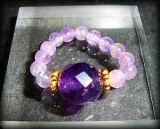 AMETHYSTE FACETED RING2 ( 7gr/elastic)