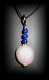 PEARL+LAPIS LAZULI PENDANT(10gr/3cm)