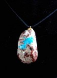 POLISHED CAVANSITE PENDANT ( 21gr/3.7cm)