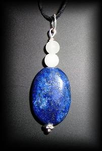 LAPIS+MOONSTONE PENDANT(10gr/4cm)