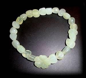 JADE FLOWER BRACELET(22gr/elastic)