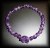 AMETHYST FLOWER BRACELET(15gr/elastic)