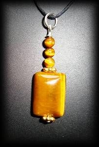 FACETED TIGER EYE PENDANT 5(10gr/3cm)