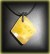 YELLOW CALCITE CARVED PENDANT(20gr/3.3cm)