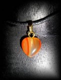 LITTLE HEART CARNELIAN PENDANT(5gr/1cm)