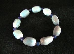 HEMIMORPHITE+LAPIS LAZULI BRACELET(25gr/elastic)