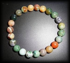 INDIAN AGATE BRACELET ( 22gr/elastic)