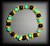 AMBER+MALACHITE+TOURMALINE BRACELET(15gr/elastic)