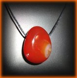 PEBBLE CARNELIAN PENDANT 2(12 gr/2.7 cm)