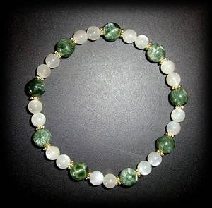 SERAPHINIT+MOONSTONE BRACELET(20gr/elastic)