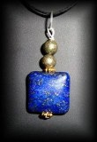 LAPIS LAZULI+PYRIT PENDANT(10gr/3cm)