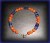 IOLITE+ORANGE AVENTURINE BRACELET(15gr/claps)