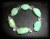 CHRYSOPRASE+FACETED QUARTZ BRACELET ( 45gr/elastic)