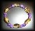 CITRINE+AMETHYSTE BRACELET 2(32gr/elastic)