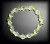 FACETED QUARTZ+PERIDOT BRACELET(14gr/elastic)