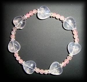 PINK QUARTZ HEART BRACELET 2(25gr/elastic)