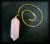 MAGNETIC PINK QUARTZ PENDULUM(20gr/4cm)