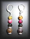 ALL COLORS TOURMALINE EARINGS(10gr)