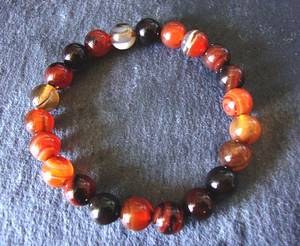 AGATE RUBANE BRACELET ( 20gr/elastic)