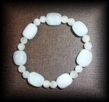 AQUA MARINA+MAGNESITE BRACELET(20 gr/elastic)