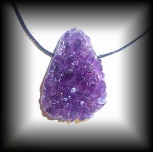 CRISTALS AMETHYST PENDANT(20 gr/3.6 cm)