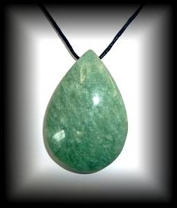 PEBBLE AMAZONITE PENDANT4 ( 30 gr/4.9 cm)