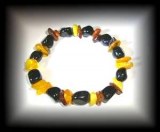 AMBER+TOURMALINE BRACELET ( 15gr/elastic)