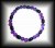 AMETHYSTE+TOURMALINE BRACELET ( 15 gr/elastic)