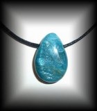 BLUE APATITE PENDANT 4 ( 15 gr/3 cm)