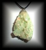 GREEN MAGNETIC APOPHYLLITE PENDANT ( 29 gr/4 cm)