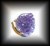 amethyst crystal ring ( 15gr/adjustable)