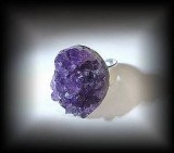 ADJUSTABLE CRYSTALS AMETHYST RING ( 12 gr)