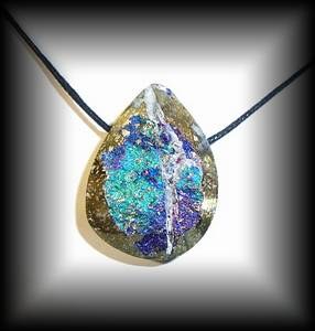 HEART CHALCOPYRITE PENDANT7(35 gr/3.6 cm)