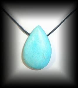 CHRYSOCOLLA MAGNESIUM PENDANT ( 11 gr/3.6 cm)