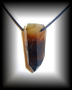 SMOKED CITRINE PENDANT(45 gr/4.7 cm)