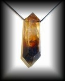 SMOKED CITRINE PENDANT(50 gr/6.8 cm)