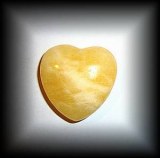 YELLOW HEART CALCITE (31 gr/3.7 cm)