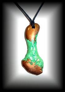 CARVED CHRYSOCOPPER PENDANT 5 ( 20 gr/5 cm)