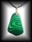 MALACHITE PENDANT ( 21 gr/4.4 cm)