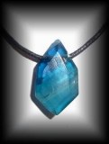 BLUE FLUORITE PENDANT 10 ( 14 gr/3.2 cm)