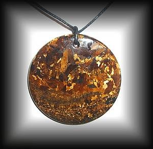 BRONZITE PENDANT3(26 gr/4.5 cm)